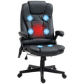 Fauteuil de bureau massant et chauffant noir