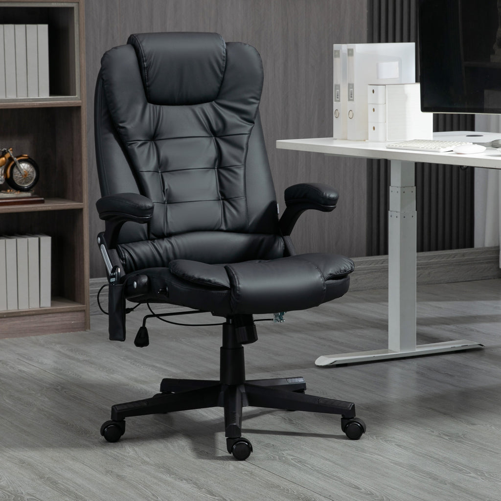 Fauteuil de bureau massant, vue de côté