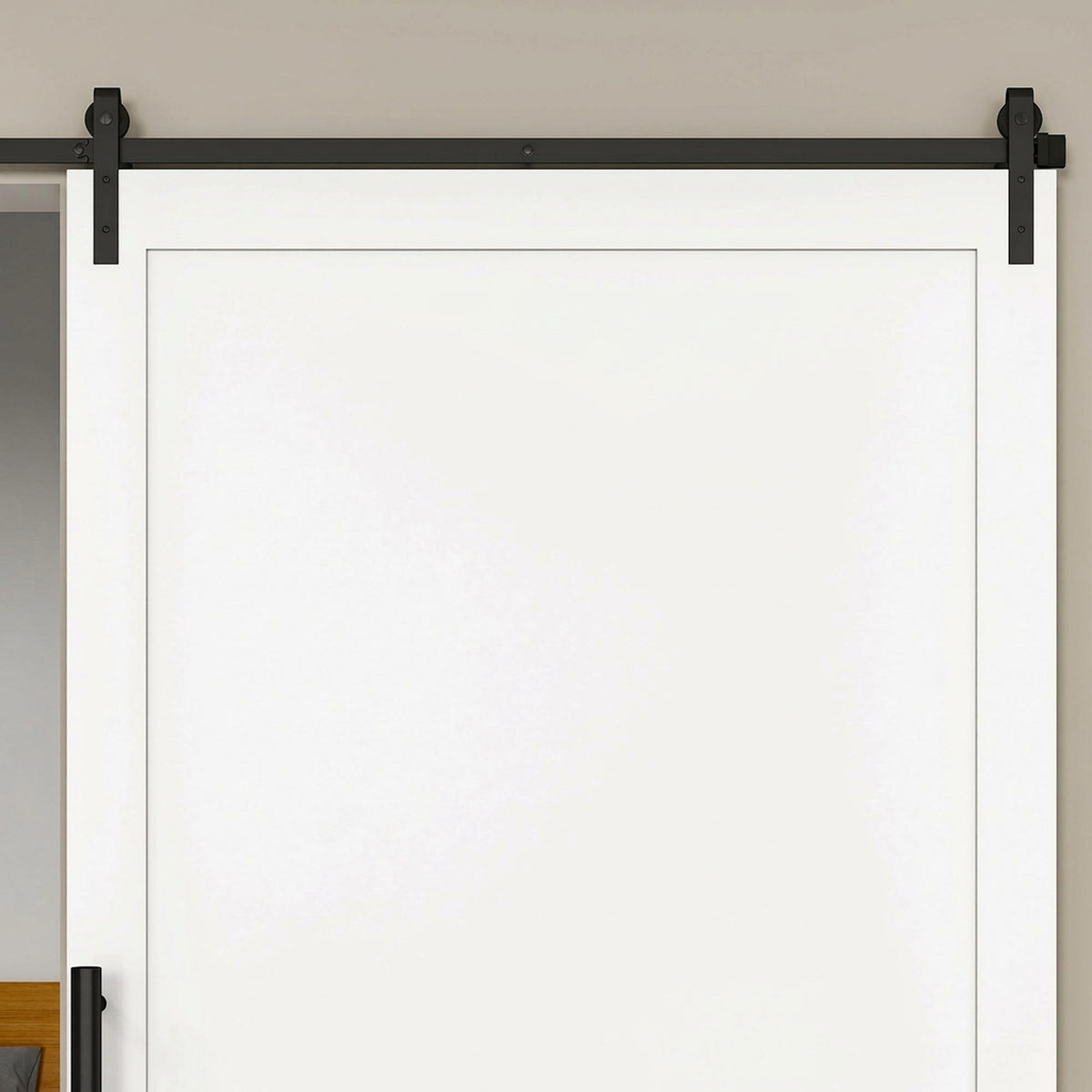 200 CM Rail porte coulissante quincaillerie de rail pour porte de grange simple en acier acier au carbone