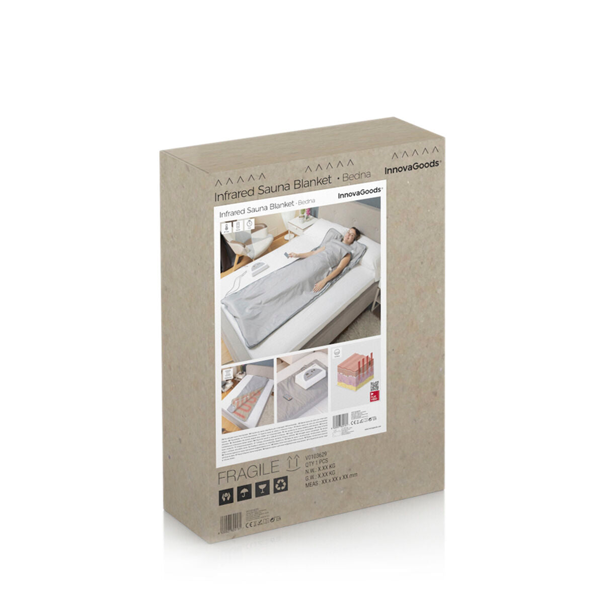Emballage de la couverture sauna infrarouge