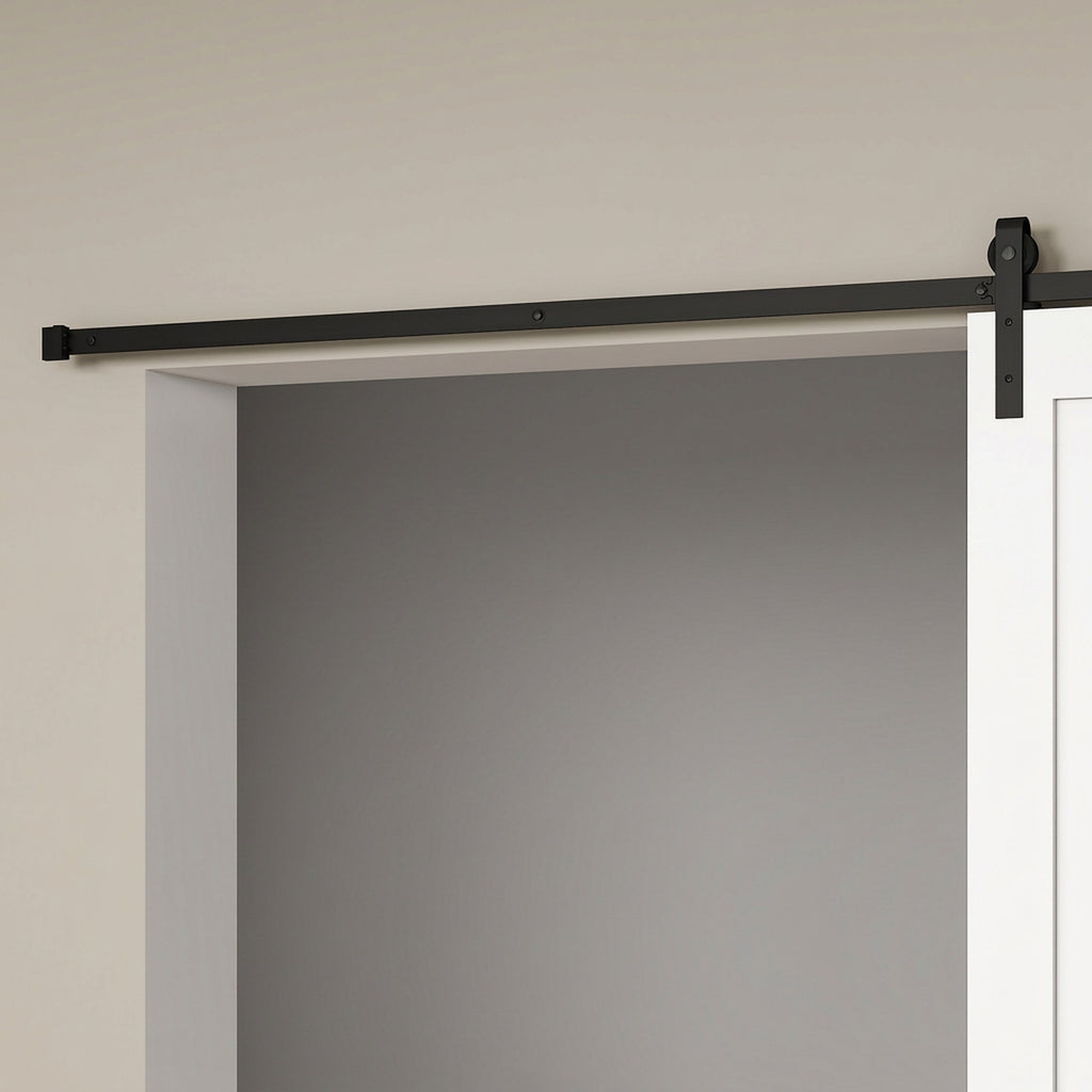 200 CM Rail porte coulissante quincaillerie de rail pour porte de grange simple en acier acier au carbone