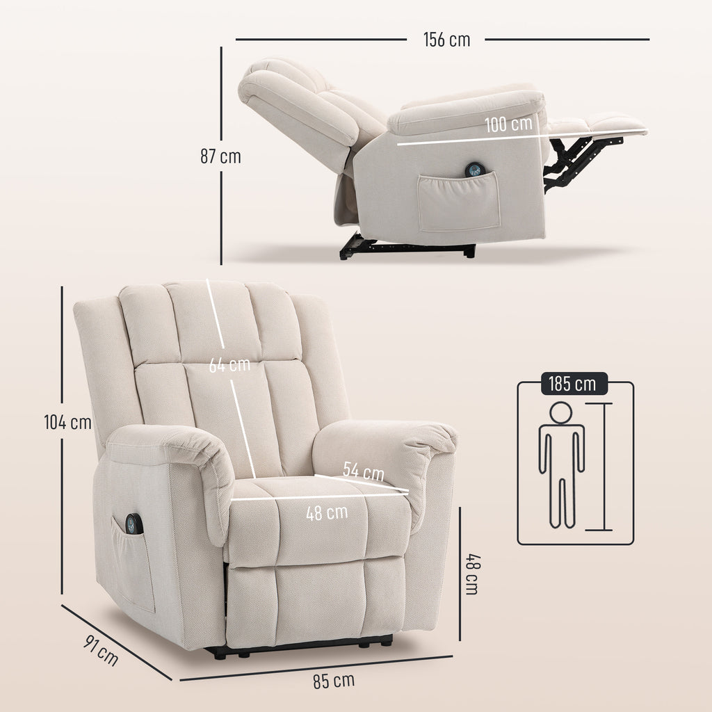 Dimensions du fauteuil relax massant : 85 x 91 x 104 cm